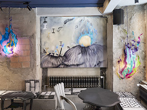 Ilaria Vinci, «Phoenix Philosophy Café», Cabaret Voltaire, 2022, Photo: Philipp Hänger