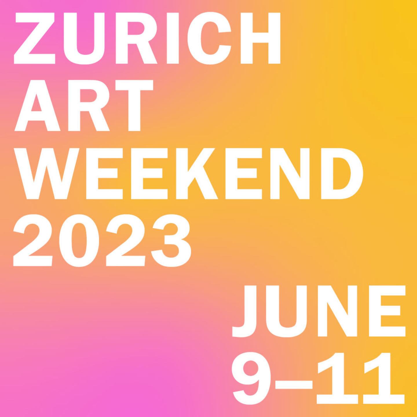 Zurich Art Weekend 2023