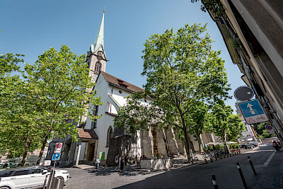 Die+Predigerkirche+am+Z%c3%a4hringerplatz.+%c2%a9+Lorena+La+Spada