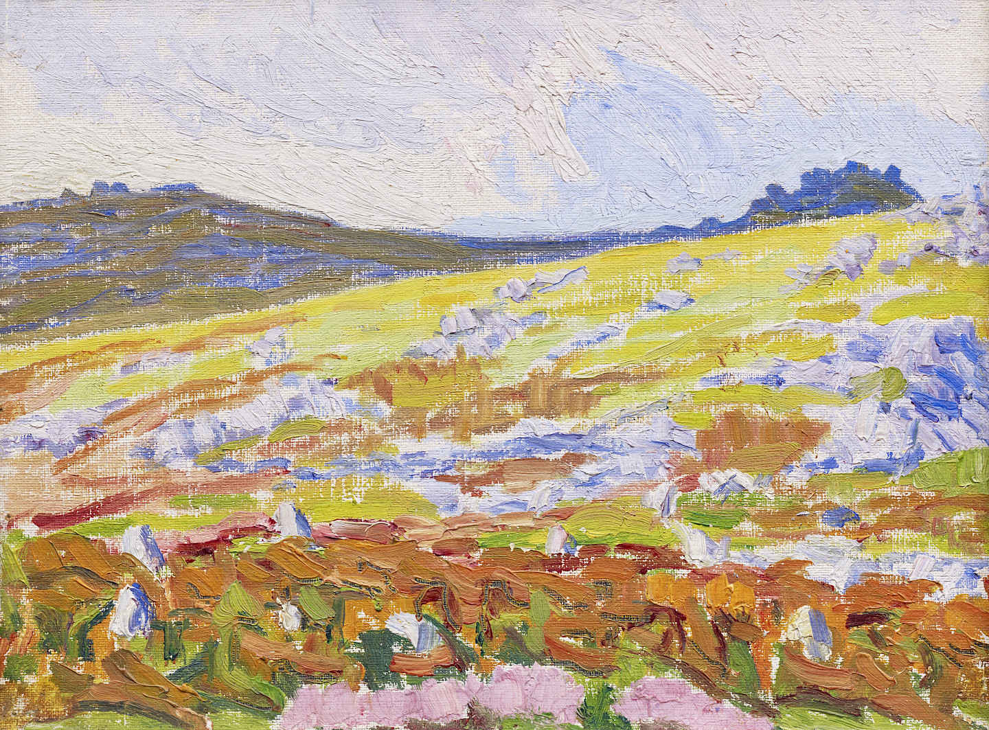 Sigismund Righini: Belstone Tor. Moor, 1910, Öl auf Leinwand. Foto: Reto Pedrini © Stiftung Righini-Fries Zürich