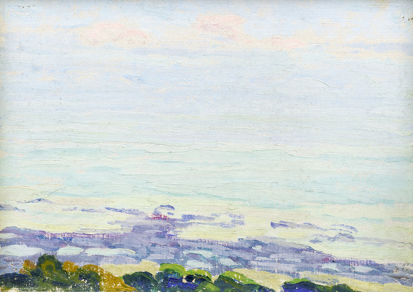 Sigismund Righini: Folkestone. Meer, 1910, Öl auf Leinwand. Foto: Reto Pedrini © Stiftung Righini-Fries Zürich