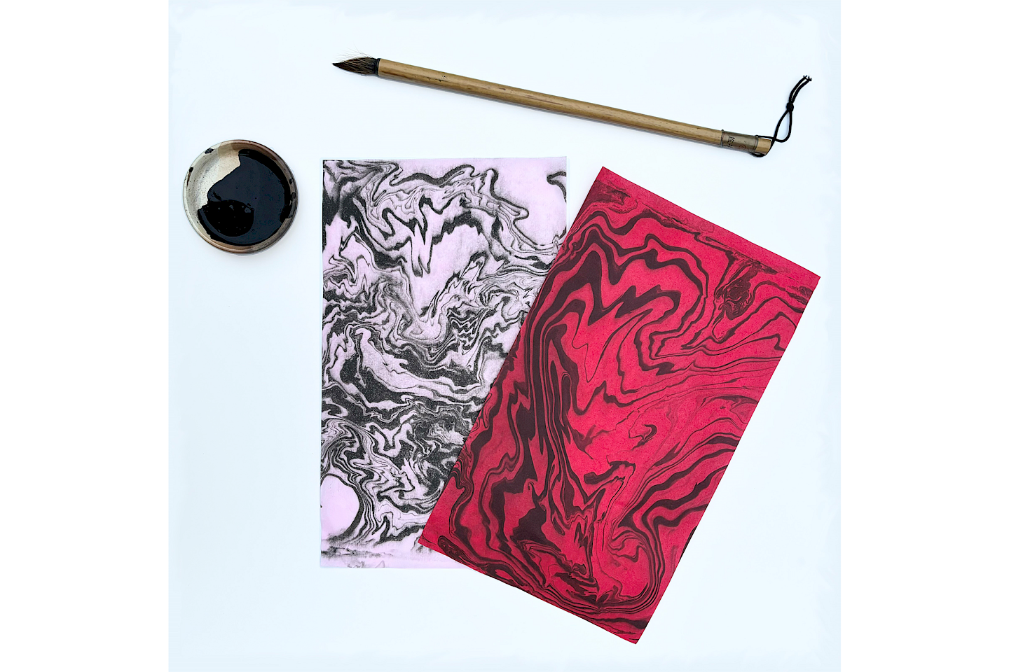 Workshop: ‘Suminagashi & Fukurotoji – Japanese marbling and bookbinding techniques’