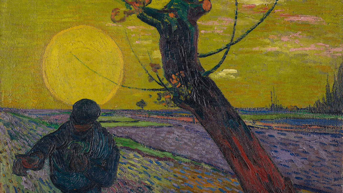 Vincent Van Gogh, Le Semeur au soleil couchant, 1888, Sammlung Emil Bührle, Dauerleihgabe im Kunsthaus Zürich