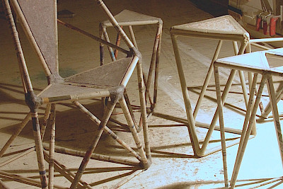 Daily-Design: Hocker etc. aus Zeitungspapier
